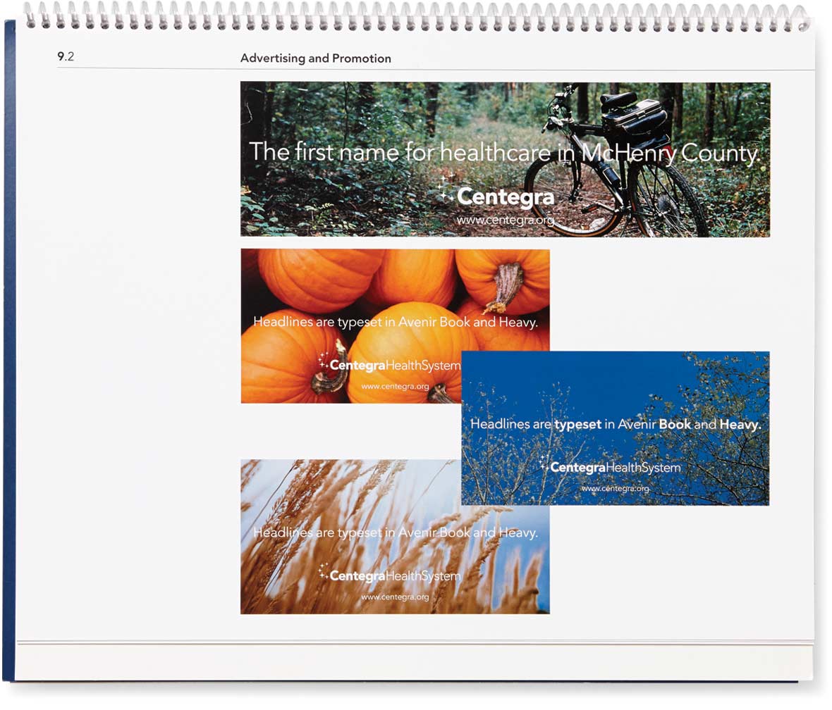 centegra-health-system_advertising-standards.jpg Art Direction by: Bart Crosby, Crosby Associates